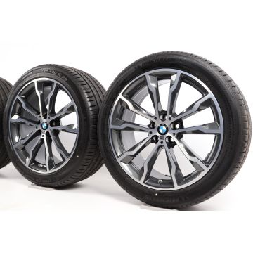 BMW Sommerkompletträder X3 G01 X4 G02 20 Zoll Styling 699 M Doppelspeiche