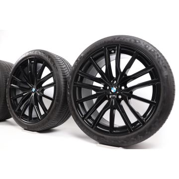 BMW Sommerkompletträder X5 G05 X6 G06 22 Zoll Styling 742 M Doppelspeiche