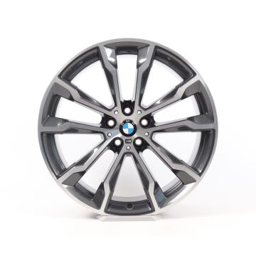 1x Achteras BMW Velg X3 G01 X4 G02 20 Inch Styling 699 M Dubbelspaak