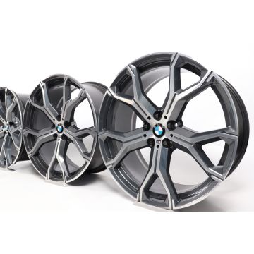 4x BMW Alufelgen X5 G05 X6 G06 21 Zoll Styling 741 M Y-Speiche
