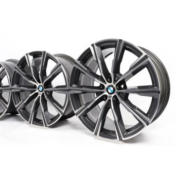 4x BMW Alloy Rims X5 G05 X6 G06 20 Inch Styling 740 M Sternspeiche
