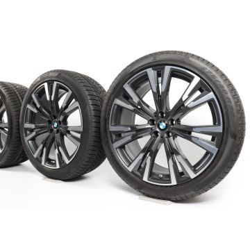 BMW Winterkompletträder X7 G07 22 Zoll Styling 756 Y-Speiche