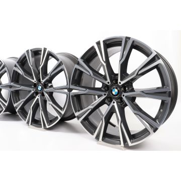 4x BMW Alufelgen X7 G07 22 Zoll Styling 758 Y-Speiche