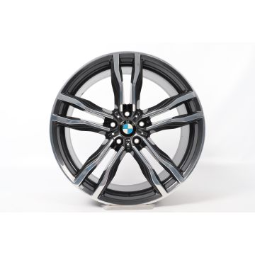 1x Achteras BMW Velg X5M F85 X6M F86 21 Inch Styling 612 M Dubbelspaak