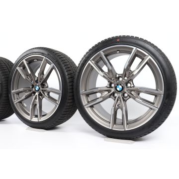 BMW Winterkompletträder 3er G20 G21 2er G42 4er G22 G23 19 Zoll Styling 792 M Doppelspeiche