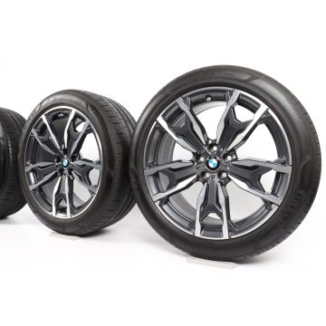 BMW Sommerkompletträder X3 G01 X4 G02 20 Zoll Styling 787 M Doppelspeiche