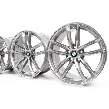 4x BMW Alloy Rims 5 Series G30 G31 18 Inch Styling 662 M Doppelspeiche