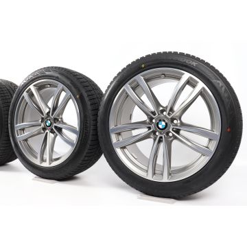 BMW Velgen met Winterbanden 6 Serie G32 7 Serie G11 G12 19 Inch Styling 647 M Doppelspeiche