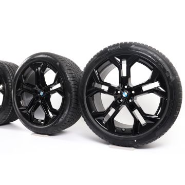 BMW Winterkompletträder X5 G05 X6 G06 21 Zoll Styling 744 Y-Speiche
