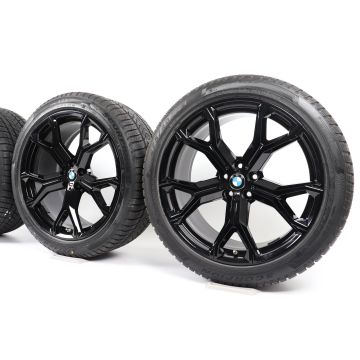 BMW Winterkompletträder X5 G05 X6 G06 21 Zoll Styling 741 M Y-Speiche