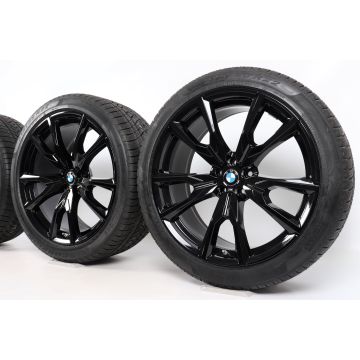 BMW Velgen met Winterbanden X7 G07 22 Inch Styling 755 M V-Speiche