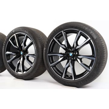 BMW Sommerkompletträder X7 G07 22 Zoll Styling 755 M V-Speiche