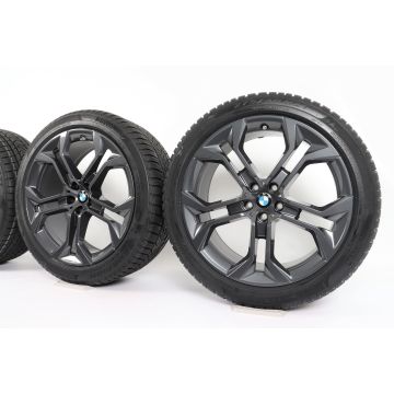 BMW Winterkompletträder X5 G05 X6 G06 21 Zoll Styling 744 Y-Speiche