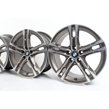 4x BMW Alloy Rims 1 Series F40 2 Series F44 18 Inch Styling 556