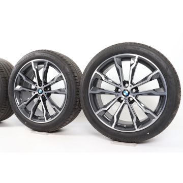 BMW Sommerkompletträder X3 G01 X4 G02 20 Zoll Styling 699 M Doppelspeiche