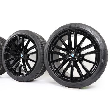 BMW Sommerkompletträder X5 G05 X6 G06 22 Zoll Styling 742 M Doppelspeiche