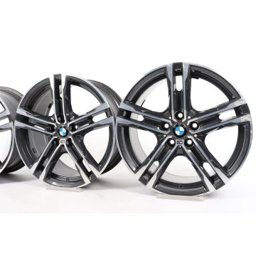 4x BMW Alloy Rims 1 Series F40 2 Series F44 18 Inch Styling 819 M Double-Spoke