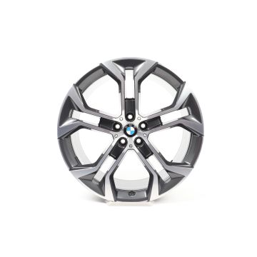 1x BMW Alloy Rim X5 G05 X6 G06 21 Inch Styling 744 Y-Spoke