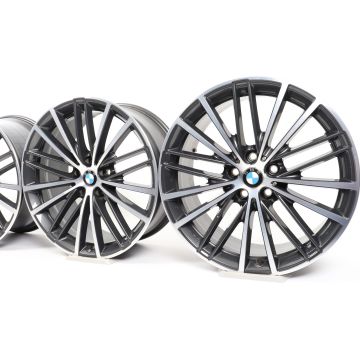 4x BMW Alufelgen 5er G30 G31 19 Zoll Styling 635 V-Speiche
