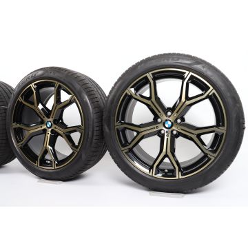 BMW Winterkompletträder X5 G05 X6 G06 21 Zoll Styling 741 M Y-Speiche
