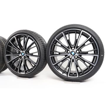 BMW Velgen met Zomerbanden 5 Serie G30 G31 20 Inch Styling 732 M Vielspeiche