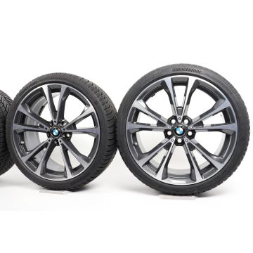 BMW Winterkompletträder 8er G14 G15 G16 20 Zoll Styling 733 Doppelspeiche
