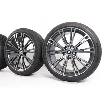 BMW Winterkompletträder X3 G01 X4 G02 21 Zoll Styling 726 V-Speiche