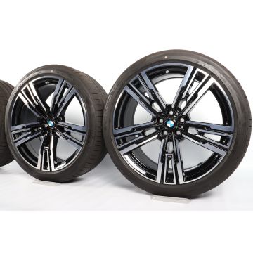 BMW Sommerkompletträder 7er G70 21 Zoll Styling 908 M M Doppelspeiche