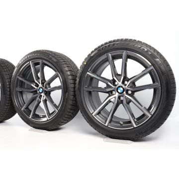 BMW Winterkompletträder 3er G20 G21 2er G42 4er G22 G23 18 Zoll Styling 780 V-Speiche