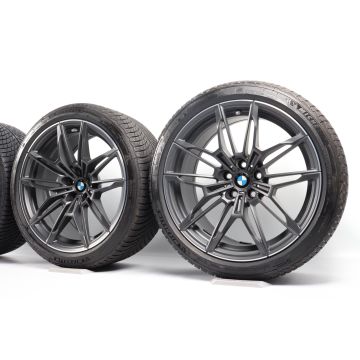 BMW Velgen met Winterbanden M2 G87 M3 G80 G81 M4 G82 G83 19 Inch 20 Inch Styling 825 M Doppelspeiche