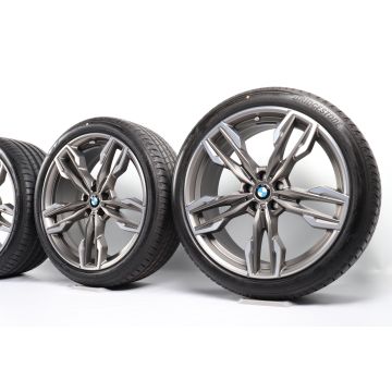 BMW Sommerkompletträder X3 G01 X4 G02 21 Zoll Styling 718 M Doppelspeiche