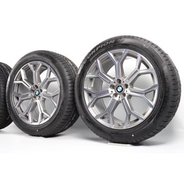 BMW Winterkompletträder X7 G07 21 Zoll Styling 753 Y-Speiche