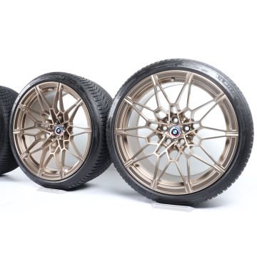 BMW Winterkompletträder M2 G87 M3 G80 G81 M4 G82 G83 19 Zoll Styling 826 M Doppelspeiche