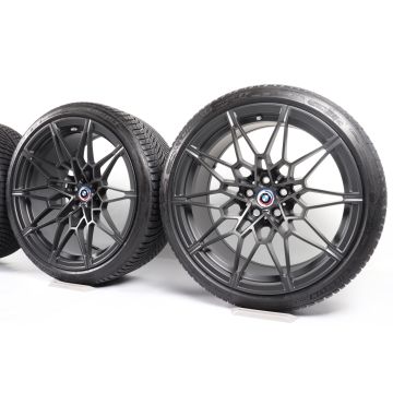 BMW Winterkompletträder M2 G87 M3 G80 G81 M4 G82 G83 19 Zoll Styling 826 M Doppelspeiche
