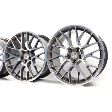 4x Porsche Alufelgen Macan I + II 20 Zoll "RS Spyder Design"