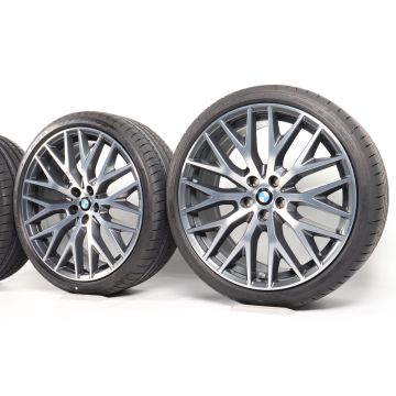 BMW Velgen met Zomerbanden 5 Serie G30 G31 20 Inch Styling 636 Kreuzspeiche