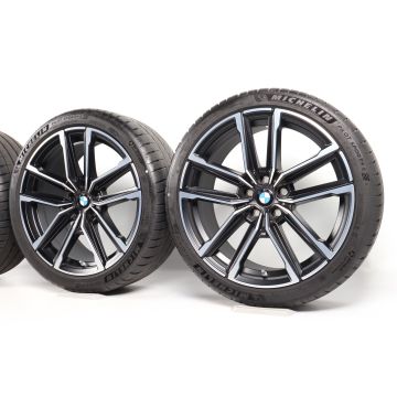 BMW Sommerkompletträder 3er G20 G21 2er G42 4er G22 G23 19 Zoll Styling 797 M Doppelspeiche
