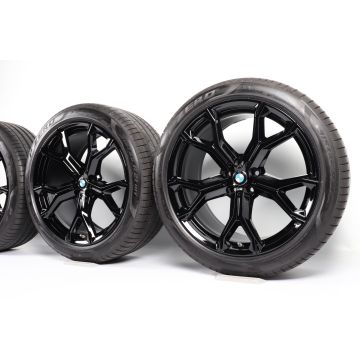 BMW Sommerkompletträder X5 G05 X6 G06 21 Zoll Styling 741 M Y-Speiche