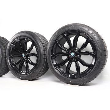 BMW Sommerkompletträder X3 G01 X4 G02 20 Zoll Styling 695 Y-Speiche