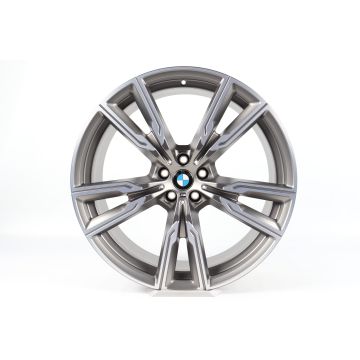 1x Rear axle BMW Alloy Rim X5 G05 X6 G06 22 Inch Styling 747 M V-Speiche