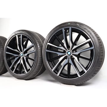 BMW Sommerkompletträder X5 G05 X6 G06 22 Zoll Styling 742 M Doppelspeiche