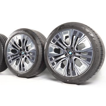 BMW Velgen met Zomerbanden 7 Serie G70 i7 G70 X3 G45 20 Inch Styling 906 Aerodynamik