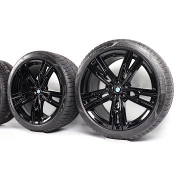 BMW Winterkompletträder 7er G70 i7 G70 X3 G45 21 Zoll Styling 908 M Doppelspeiche