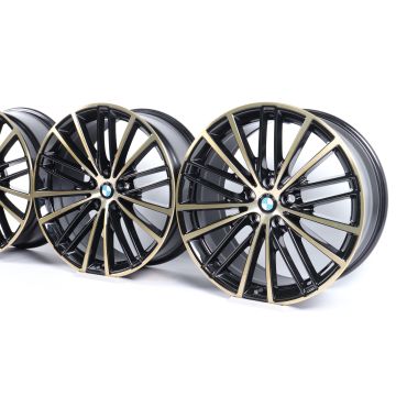 4x BMW Alufelgen 5er G30 G31 19 Zoll Styling 635 V-Speiche