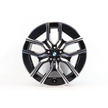 1x Rear axle BMW Alloy Rim 7 Series G70 i7 G70 20 Inch Styling 907 M V-Spoke