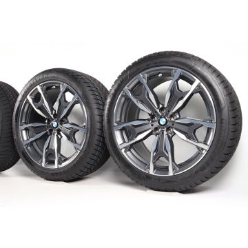 BMW Velgen met Winterbanden X3 G01 X4 G02 20 Inch Styling 787 M Doppelspeiche