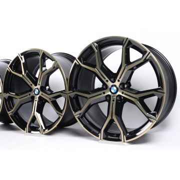 4x BMW Alufelgen X5 G05 X6 G06 21 Zoll Styling 741 M Y-Speiche