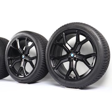BMW Winterkompletträder X5 G05 X6 G06 21 Zoll Styling 741 M Y-Speiche