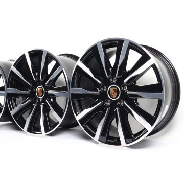4x Porsche Alufelgen Taycan J1 + J1 II 20 Zoll "Tequipment Design"