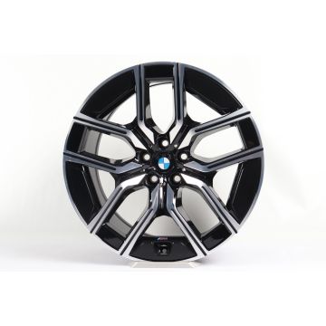 1x Front axle BMW Alloy Rim 7 Series G70 i7 G70 X3 G45 20 Inch Styling 907 M V-Spoke